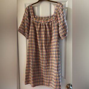Old Navy Colorful Checkered Midi Dress